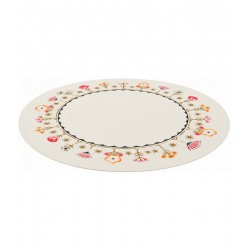 Lugar Americano 38cm Flora Vintage Off White PVC